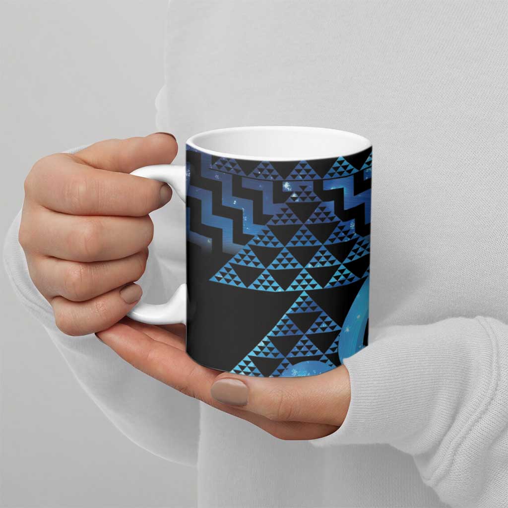 Taniko Motifs Matariki New Zealand Ceramic Mug NZ Niho Taniwha Poutama LT14 - Polynesian Pride