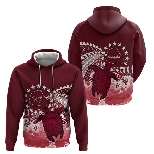 25 July Rarotonga Island Gospel Day Hoodie Cook Islands Tribal Pattern LT14