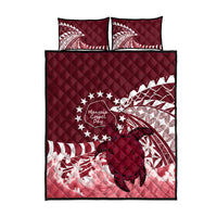 Cook Islands Mangaia Gospel Day Quilt Bed Set Polynesian Art With Sea Turtle