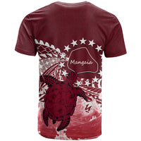 Cook Islands Mangaia Gospel Day T Shirt Polynesian Art With Sea Turtle