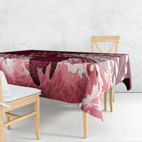 Cook Islands Mangaia Gospel Day Tablecloth Polynesian Art With Sea Turtle