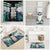 Aotearoa Korowai Motif Bathroom Set Hei Tiki Poutama Maori Pattern - Polynesian Pride