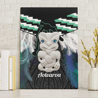Aotearoa Korowai Motif Canvas Wall Art Hei Tiki Poutama Maori Pattern