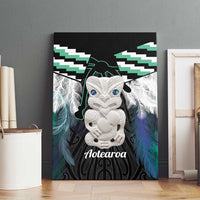 Aotearoa Korowai Motif Canvas Wall Art Hei Tiki Poutama Maori Pattern