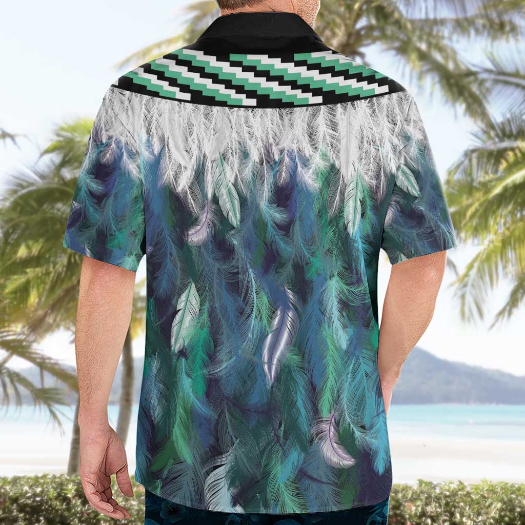 Aotearoa Korowai Motif Hawaiian Shirt Hei Tiki Poutama Maori Pattern