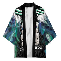 Aotearoa Korowai Motif Kimono Hei Tiki Poutama Maori Pattern - Polynesian Pride