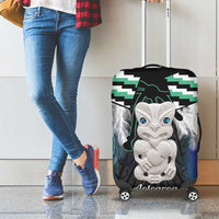 Aotearoa Korowai Motif Luggage Cover Hei Tiki Poutama Maori Pattern LT14 - Polynesian Pride