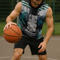 Aotearoa Korowai Motif Sleeveless Hoodie Hei Tiki Poutama Maori Pattern LT14 - Polynesian Pride