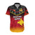 Personalised Papua New Guinea Rugby Hawaiian Shirt PNG Hunters Polynesian Black LT14 Black - Polynesian Pride