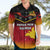 Personalised Papua New Guinea Rugby Hawaiian Shirt PNG Hunters Polynesian Black LT14 - Polynesian Pride