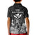 Polynesian Pride King Kamehameha Day Hawaii Kid Polo Shirt Polynesia Tribal Kanaka And Hibiscus Black LT14 - Polynesian Pride