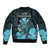 Polynesian Pride King Kamehameha Day Hawaii Bomber Jacket Polynesia Tribal Kanaka And Hibiscus Turquoise LT14 - Polynesian Pride