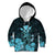 Polynesian Pride King Kamehameha Day Hawaii Kid Hoodie Polynesia Tribal Kanaka And Hibiscus Turquoise LT14 Hoodie Turquoise - Polynesian Pride