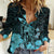 Polynesian Pride King Kamehameha Day Hawaii Women Casual Shirt Polynesia Tribal Kanaka And Hibiscus Turquoise LT14 Female Turquoise - Polynesian Pride