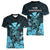 Polynesian Pride King Kamehameha Day Hawaii Women V Neck T Shirt Polynesia Tribal Kanaka And Hibiscus Turquoise LT14 - Polynesian Pride