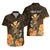 Personalised King Kamehameha Day Hawaii Hawaiian Shirt Polynesia Tribal Kanaka And Hibiscus Gold LT14 - Polynesian Pride