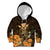 Personalised King Kamehameha Day Hawaii Kid Hoodie Polynesia Tribal Kanaka And Hibiscus Gold LT14 Hoodie Gold - Polynesian Pride