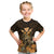 Personalised King Kamehameha Day Hawaii Kid T Shirt Polynesia Tribal Kanaka And Hibiscus Gold LT14 Gold - Polynesian Pride
