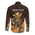Personalised King Kamehameha Day Hawaii Long Sleeve Button Shirt Polynesia Tribal Kanaka And Hibiscus Gold LT14 - Polynesian Pride