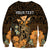 Personalised King Kamehameha Day Hawaii Sweatshirt Polynesia Tribal Kanaka And Hibiscus Gold LT14 - Polynesian Pride
