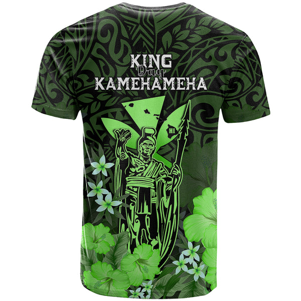Custom King Kamehameha Day Hawaii Hoodie Polynesia Tribal Kanaka and Hibiscus Purple LT14 main image 0