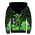 Personalised King Kamehameha Day Hawaii Sherpa Hoodie Polynesia Tribal Kanaka And Hibiscus Green LT14 - Polynesian Pride