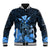 Polynesian Pride King Kamehameha Day Hawaii Baseball Jacket Polynesia Tribal Kanaka And Hibiscus Blue LT14 Unisex Blue - Polynesian Pride