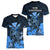 Polynesian Pride King Kamehameha Day Hawaii Women V Neck T Shirt Polynesia Tribal Kanaka And Hibiscus Blue LT14 - Polynesian Pride