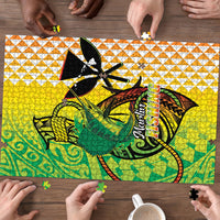 Hawaii Blue Marlin Fishing Puzzle Hawaiian Kanaka Kakau Reggae LT14 - Polynesian Pride
