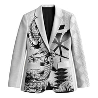 Japan And Hawaii Blazer Sakura Koi Fish Hawaiian Lei Kanaka - Polynesian Pride