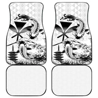 Japan And Hawaii Car Mats Sakura Koi Fish Hawaiian Lei Kanaka - Polynesian Pride