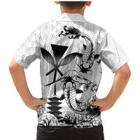 Japan And Hawaii Family Matching Mermaid Dress and Hawaiian Shirt Sakura Koi Fish Hawaiian Lei Kanaka - Polynesian Pride