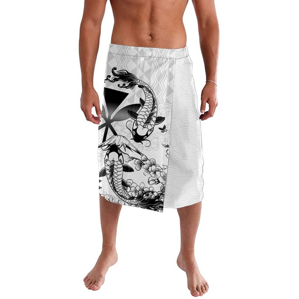 Japan And Hawaii Lavalava Sakura Koi Fish Hawaiian Lei Kanaka - Polynesian Pride