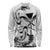 Japan And Hawaii Long Sleeve Shirt Sakura Koi Fish Hawaiian Lei Kanaka - Polynesian Pride