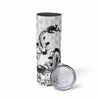 Japan And Hawaii Skinny Tumbler Sakura Koi Fish Hawaiian Lei Kanaka - Polynesian Pride