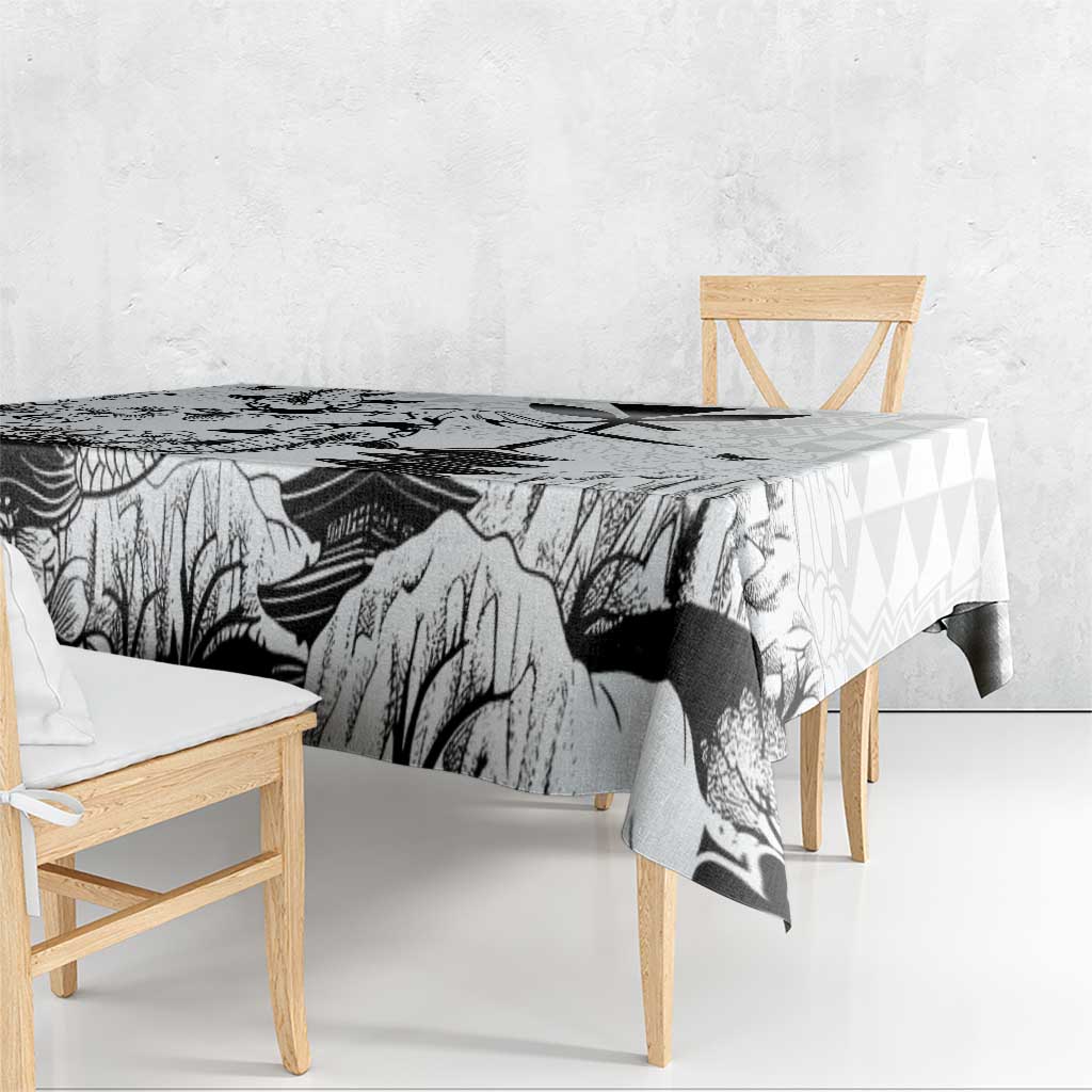 Japan And Hawaii Tablecloth Sakura Koi Fish Hawaiian Lei Kanaka - Polynesian Pride