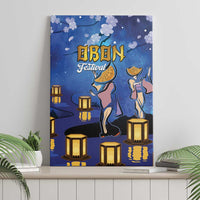 Japan Obon Festival Canvas Wall Art Sakura Lanterns With Bon Dance - Polynesian Pride