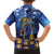 Japan Obon Festival Family Matching Off Shoulder Short Dress and Hawaiian Shirt Sakura Lanterns With Bon Dance - Polynesian Pride