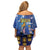 Japan Obon Festival Family Matching Off Shoulder Short Dress and Hawaiian Shirt Sakura Lanterns With Bon Dance - Polynesian Pride