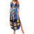 Japan Obon Festival Family Matching Summer Maxi Dress and Hawaiian Shirt Sakura Lanterns With Bon Dance - Polynesian Pride