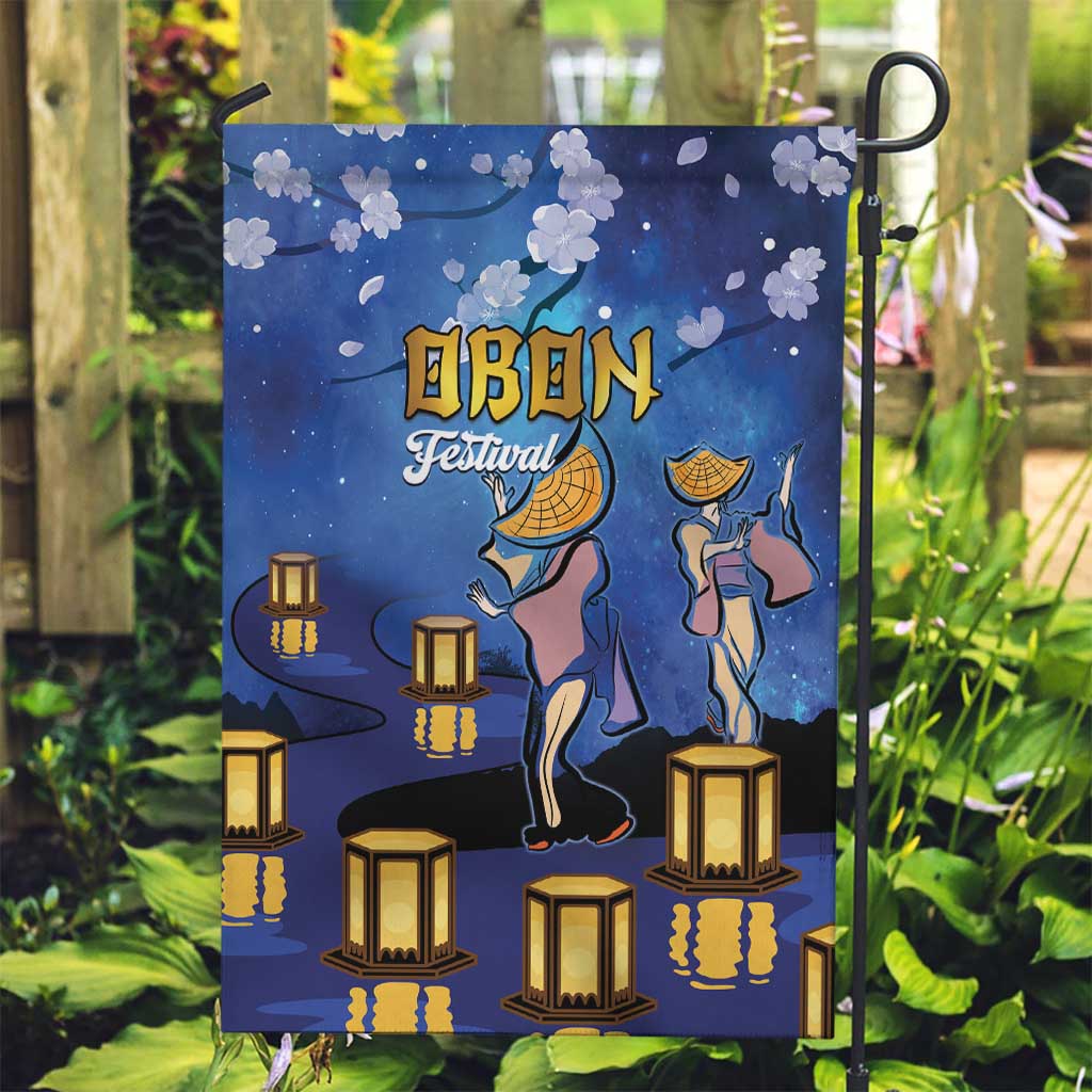 Japan Obon Festival Garden Flag Sakura Lanterns With Bon Dance - Polynesian Pride