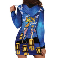 Japan Obon Festival Hoodie Dress Sakura Lanterns With Bon Dance LT14 - Polynesian Pride