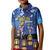 Japan Obon Festival Kid Polo Shirt Sakura Lanterns With Bon Dance - Polynesian Pride