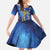 Japan Obon Festival Kid Short Sleeve Dress Sakura Lanterns With Bon Dance - Polynesian Pride