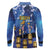 Japan Obon Festival Long Sleeve Polo Shirt Sakura Lanterns With Bon Dance - Polynesian Pride