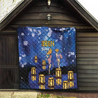 Japan Obon Festival Quilt Sakura Lanterns With Bon Dance - Polynesian Pride