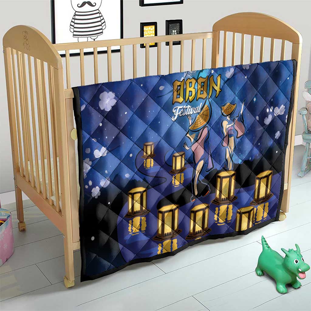 Japan Obon Festival Quilt Sakura Lanterns With Bon Dance - Polynesian Pride