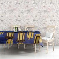 Japan Obon Festival Tablecloth Sakura Lanterns With Bon Dance - Polynesian Pride