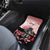 Personalised Japan Samurai Warrior Car Mats Japanese Cherry Blossom Polynesian Pattern - Polynesian Pride