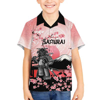 Personalised Japan Samurai Warrior Family Matching Long Sleeve Bodycon Dress and Hawaiian Shirt Japanese Cherry Blossom Polynesian Pattern - Polynesian Pride